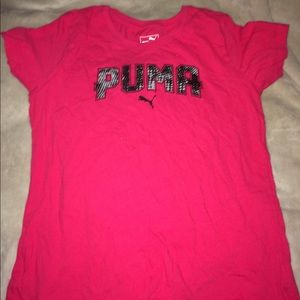pink puma tee